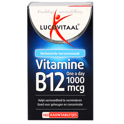 Lucovitaal Vitamine B12 1000mcg Kersensmaak - 180 kauwtabletten