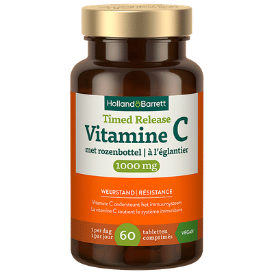 Holland & Barrett Timed Release Vitamine C 1000mg met Rozenbottel - 60 tabletten