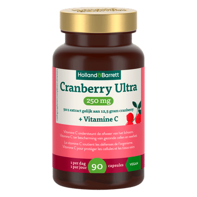 Holland & Barrett Cranberry Ultra 250mg + Vitamine C - 90 capsules