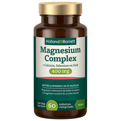 Holland & Barrett Magnesium Complex + Calcium, Selenium & Zink 400mg - 60 tabletten