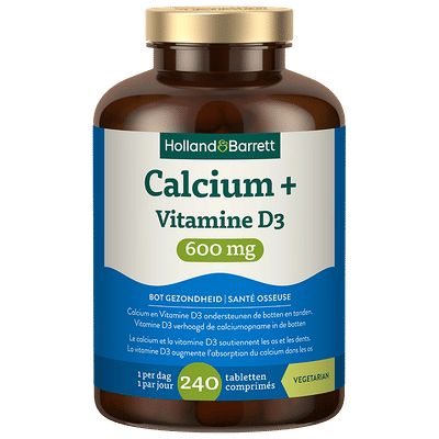 Holland & Barrett Calcium + Vitamine D3 600 mg - 240 tabletten