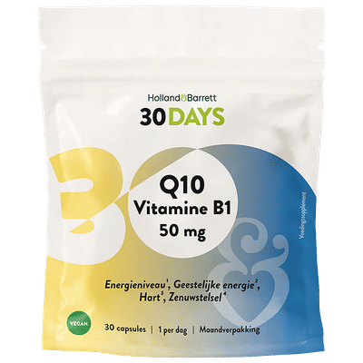 Holland & Barrett 30DAYS Q10 Vitamine B1 50mg - 30 capsules