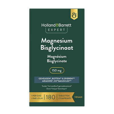 Holland & Barrett Expert Magnesium Bisglycinaat 150mg - 180 tabletten