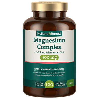 Holland & Barrett Magnesium Complex + Calcium, Selenium & Zink 400mg - 120 tabletten