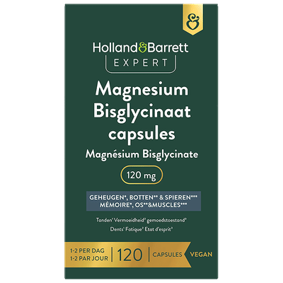 Holland & Barrett Expert Magnesium Bisglycinaat 120mg - 120 capsules