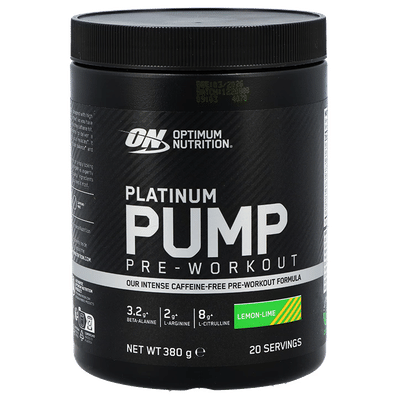 Optimum Nutrition Platinum Pump Pre-Workout Lemon-Lime - 20 scoops