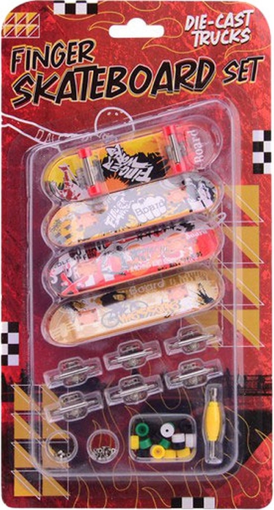Vingerskateboard Set, 4dlg.