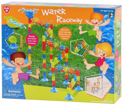 Play water racebaan speelset - kleurrijke speelgoed waterbaan.