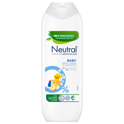 Neutral Baby Bath, Wash & Shampoo 250 ml