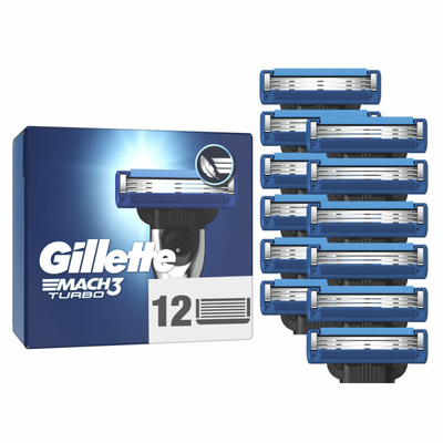 Gillette Mach 3 Turbo scheermesjes - 3 stuks