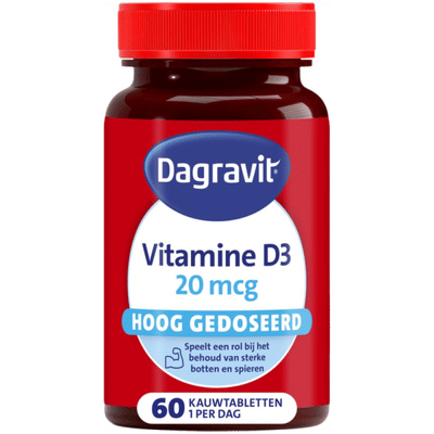 Dagravit Vitamine D 20 mcg 60 Kauwtabletten
