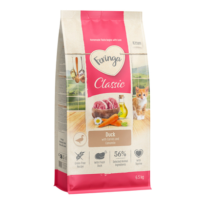 Feringa Kitten Eend Kattenvoer - Nieuw 6.5 kg - kattenbrokken