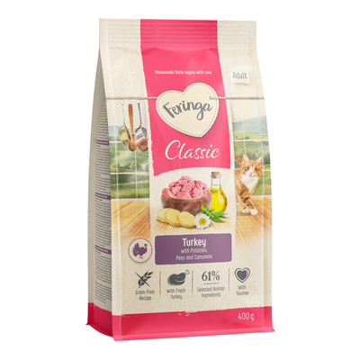 Feringa Adult Classic kalkoen - Nieuw Recept 400 g - kattenbrokken