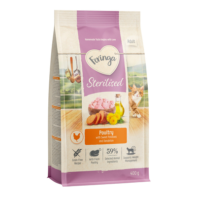Feringa Adult Sterilised Gevogelte - Nieuw Recept 400 g - kattenbrokken