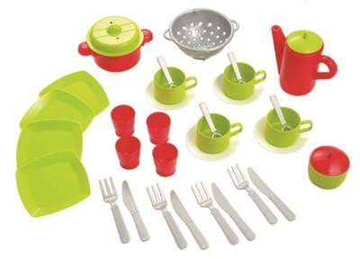 Ecoiffier 100% Chef Servies Set in Tas