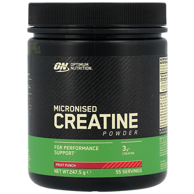 Optimum Nutrition Micronised Creatine Powder Fruit Punch - 55 scoops