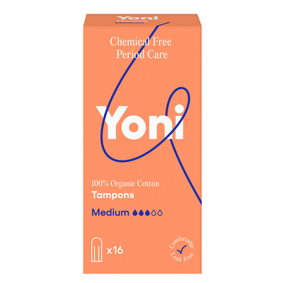 5x Yoni Biologisch Katoenen Tampons Medium 16 stuks