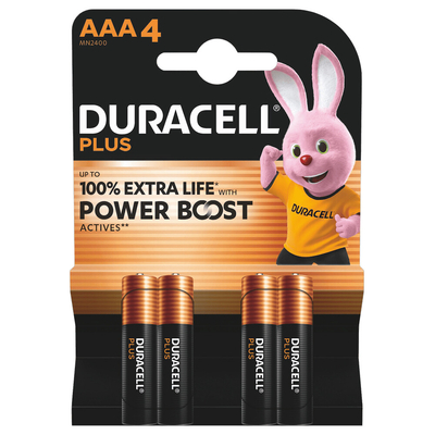 3x Duracell Alkaline Batterijen Mainline Bst AAA 4 stuks