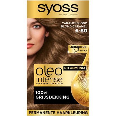 2x Syoss Oleo Intense Haarverf 6-80 Caramel Blond