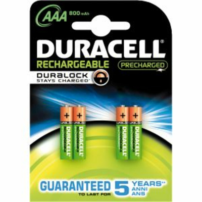 10x Duracell Oplaadbare Batterijen Ultra AAA 4 stuks