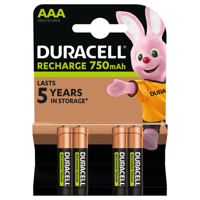 3x Duracell Oplaadbare Batterijen Plus AAA 4 stuks