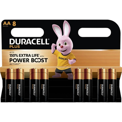 3x Duracell Alkaline Batterijen Mainline Bst AA 8 stuks