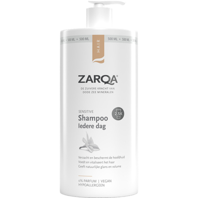 6x Zarqa Shampoo Sensitive Iedere Dag 500 ml