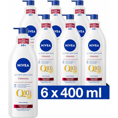 6x NIVEA Body Milk Q10 400 ml