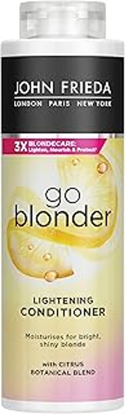 John Frieda Sheer Blonde Go Blonder Lightening Conditioner voor blond haar - 500 Milliliter - Licht Blonde Haren Geleidelijk Op