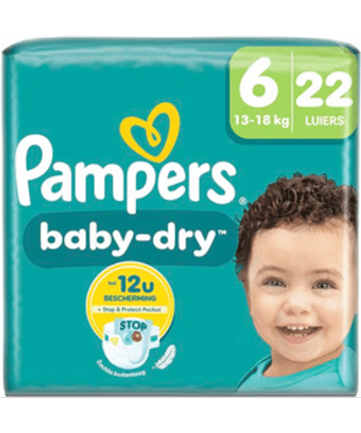 Pampers Baby Dry  luiers maat 6 - 22 stuks