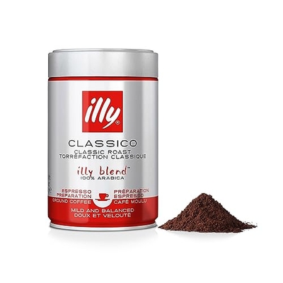 ILLY Espresso Norm Gemalen Koffie - 6x250g: De Perfecte Espresso, Thuis Bezorgd
