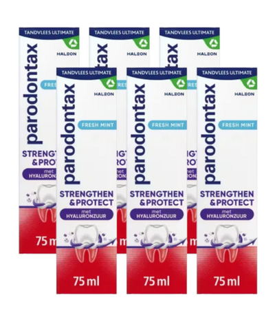 Parodontax Strengthen & Protect Fresh Mint Tandpasta Multiverpakking 6x75 ml