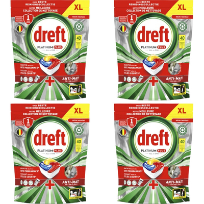Dreft Platinum Plus Plus & Citroen vaatwastabletten  - 4 wasbeurten