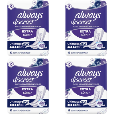 Always Discreet verband urineverlies 4-pack Maandverband 4 stuks