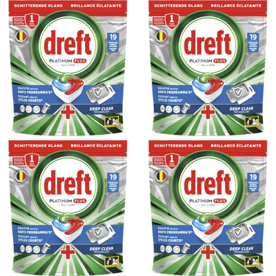 Dreft Platinum  vaatwastabletten  - 4 wasbeurten