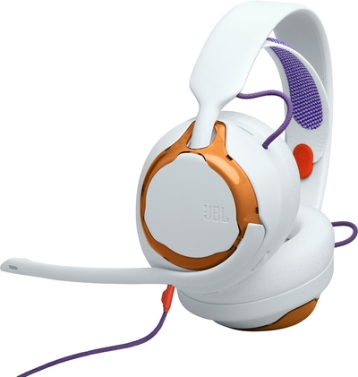 JBL Quantum 250 - Gaming Wired Over-Ear Headset - Licht Teal/Oranje