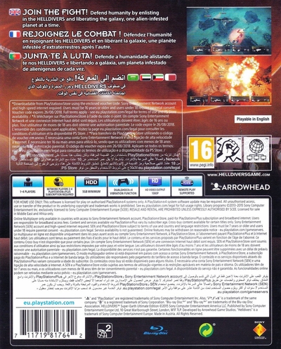Helldivers Super-Earth Ultimate Edition EN FR PT AR PS4