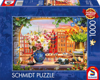 Schmidt legpuzzel Amsterdam 1000 stukjes - Steden puzzel.