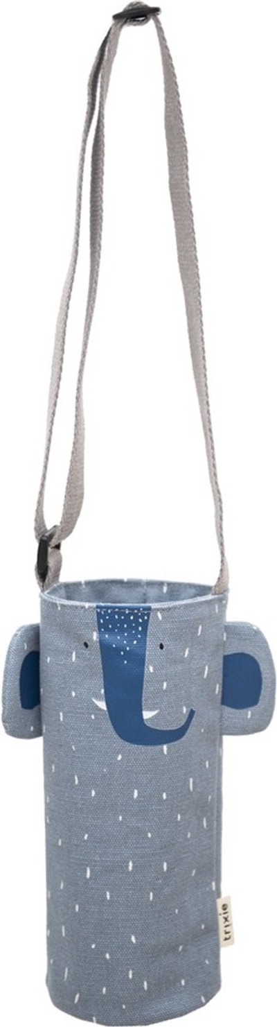 Trixie Drinkfleshouder - Mrs. Elephant - Thermische Fleshouder - Voor 350 & 500 ML Drinkfles - Blauw - Olifant