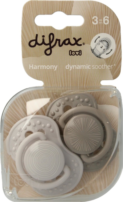 Difrax Lovi fopspeen harmony 3+ maanden assorti 1 stuks