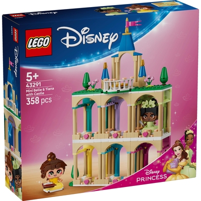 LEGO Disney Mini Belle en Tiana met Kasteel Bouwbaar Speelgoed 43291