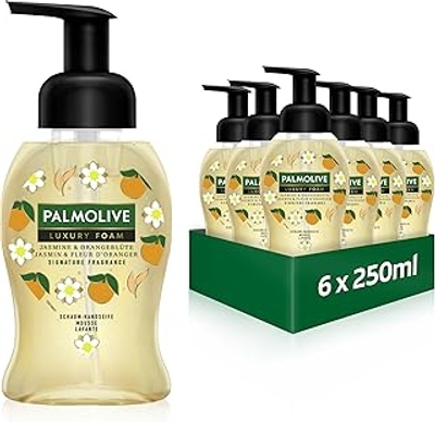 Palmolive Zeep Luxury Foam Jasmijn & Oranjebloesem 6 x 250 ml - schuimzeep voor een zachte reiniging van de handen