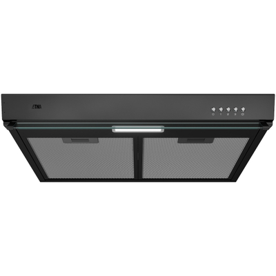 ETNA AO860ZT - Afzuigkap Onderbouwmodel - 60 cm - Zwart - Energielabel A - 3 Snelheden - LED spot - Druktoetsen - Geschikt voor recirculaite en afvoer naar buiten
