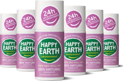 Happy Earth 100% Natuurlijke Bundel Deo-Roll on Lavender Ylang 75ML