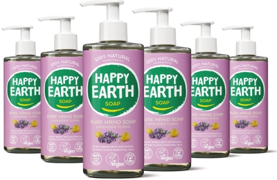Happy Earth 100% Natuurlijke Bundel Pure Handzeep Lavender Ylang 300ML