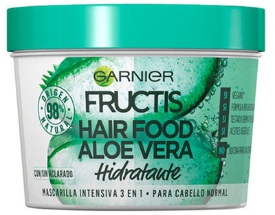Garnier Fructis Hair Food Aloë Vera Hydraterend 3-in-1 Haarmasker - Normaal Tot Droog Haar - 400ml