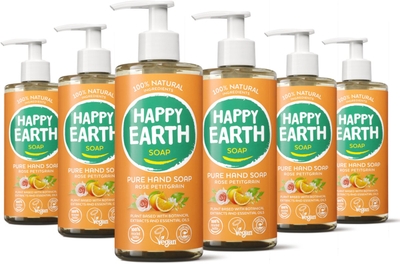 Happy Earth 100% Natuurlijke Bundel Pure Handzeep Floral Patchouli 300ML
