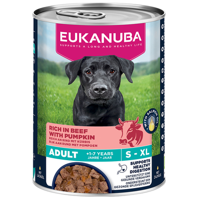 Eukanuba Adult Rijk aan Rundvlees met Pompoen - 400 g - natvoer honden