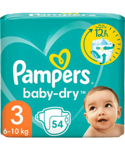 Pampers Baby Dry  luiers maat 3 - 54 stuks