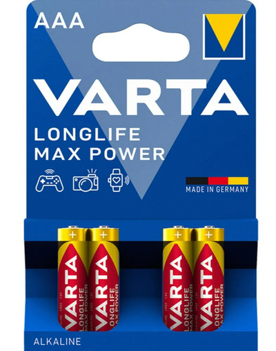 Varta Longlife Max Power AAA Batterijen 4ST